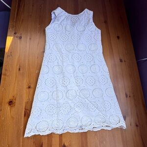 Susanne lively white eyelet dress